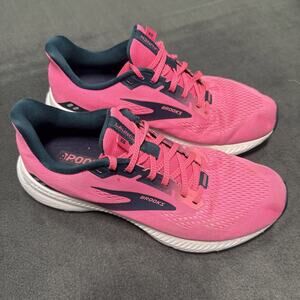 Brooks Launch 8 Women’s Running Shoes Pink Navy Size 9 Medium B